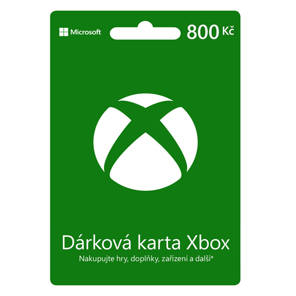 Xbox Store 800 Kč - elektronická peněženka