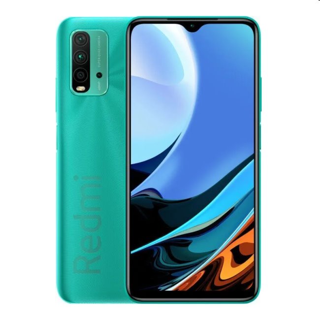Xiaomi Redmi 9T, 4/128GB, Ocean Green, Třída C - použito, záruka 12 měsíců