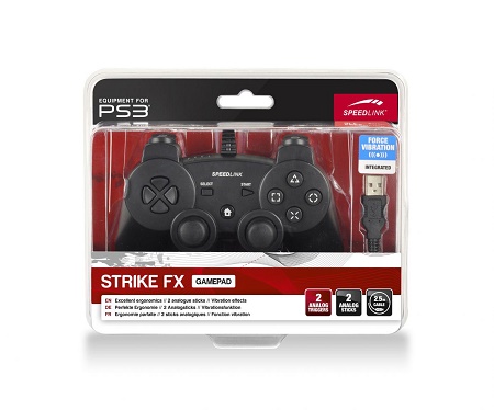 Speed Link Strike FX Gamepad for PC & PS3, black Speed Link Strike FX Gamepad for PC & PS3, black