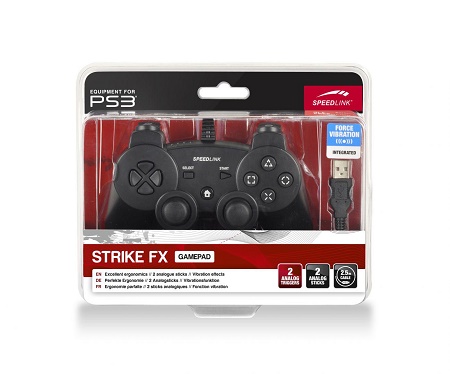 Speed Link Strike FX Gamepad for PC & PS3, black