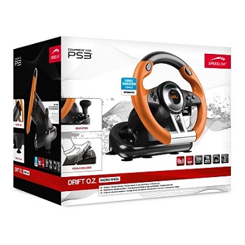 Volant Speedlink Drift O.Z.
Racing Wheel pro PC, černo-oranžový Volant Speedlink Drift O.Z.
Racing Wheel pro PC, černo-oranžový
