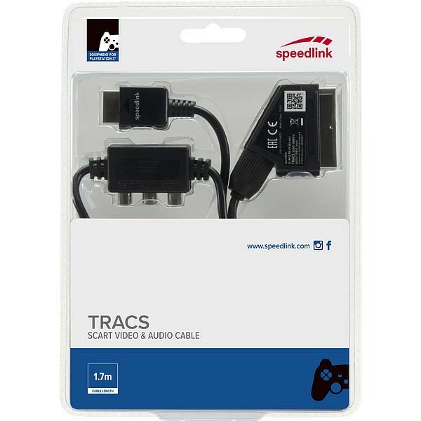 Speed-Link TRACS Scart Video & Audio Cable for PS3, black Speed-Link TRACS Scart Video & Audio Cable for PS3, black