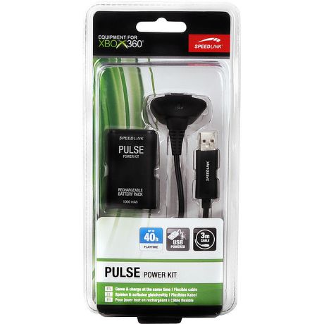 Nabíječka Speedlink Pulse Power Kit pro Xbox 360 Nabíječka Speedlink Pulse Power Kit pro Xbox 360