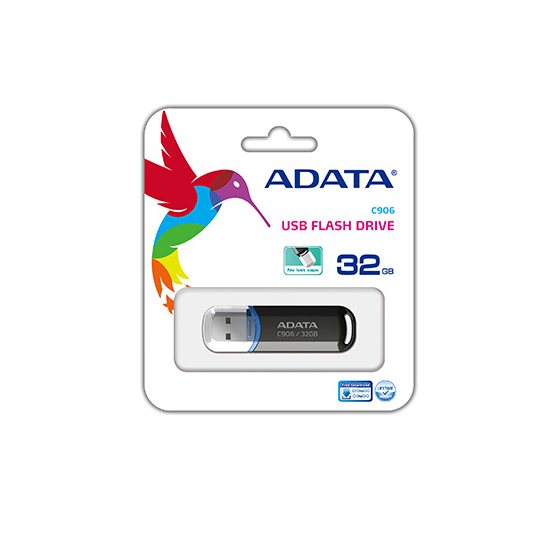 USB klíč A-Data C906, 32GB, USB 2.0, Black (AC906-32G-RBK)