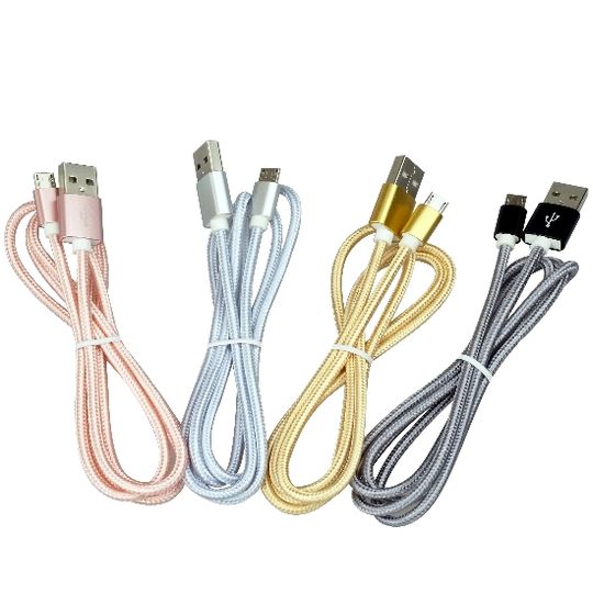 Datový a nabíjecí kabel s Micro USB konektorem, délka 1 metr, Pink