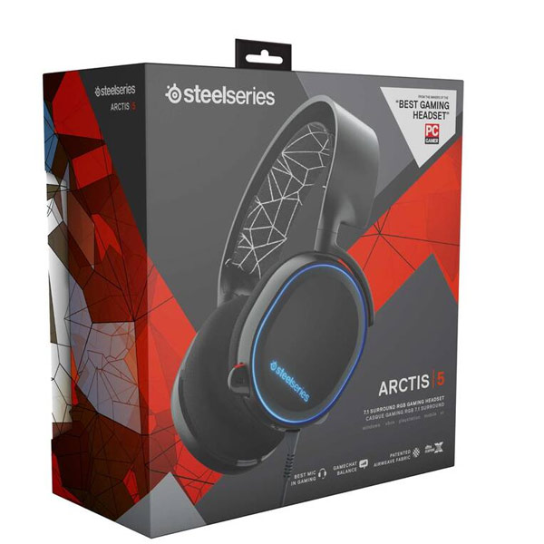 Herní sluchátka Steelseries Arctis 5 (2019 Edition), černá