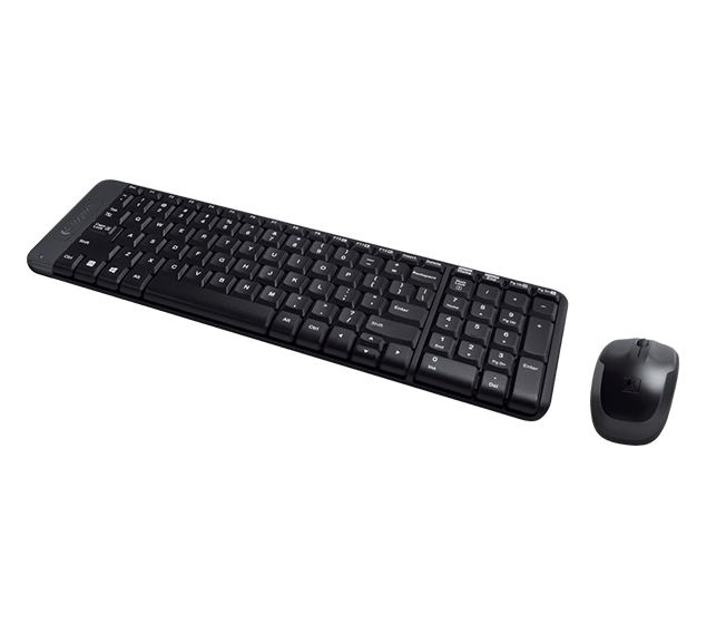 Bezdrátový set Logitech Wireless Set-Keyboard and Mouse MK220, US Bezdrátový set Logitech Wireless Set-Keyboard and Mouse MK220, US