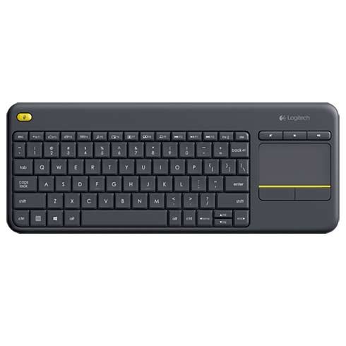 Logitech K400 Plus - Wireless Touch Keyboard - BLACK - SK/CZ Logitech K400 Plus - Wireless Touch Keyboard - BLACK - SK/CZ
