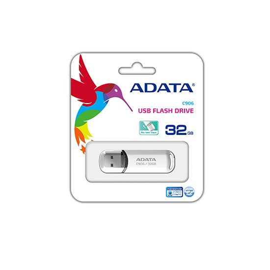 USB klíč A-Data C906, 32GB, USB 2.0, White (AC906-32G-RWH) USB klíč A-Data C906, 32GB, USB 2.0, White (AC906-32G-RWH)