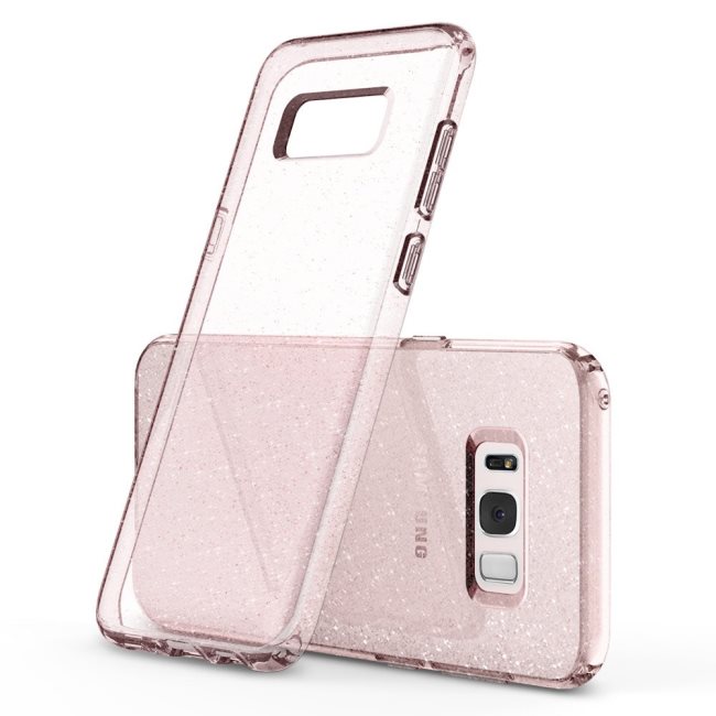 Pouzdro Spigen Liquid Crystal Glitter pro Samsung Galaxy S8 Plus-G955F, Rose Quartz Pouzdro Spigen Liquid Crystal Glitter pro Samsung Galaxy S8 Plus-G955F, Rose Quartz