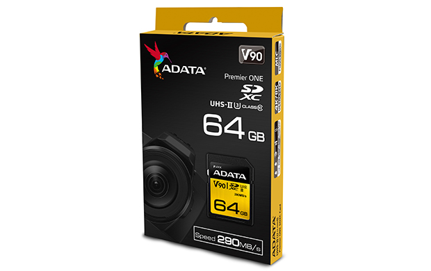 A-Data Premier ONE SDXC UHS-II U364GB | 
 Class 10, rychlost 290/260MB/s (ASDX64GUII3CL10-C)