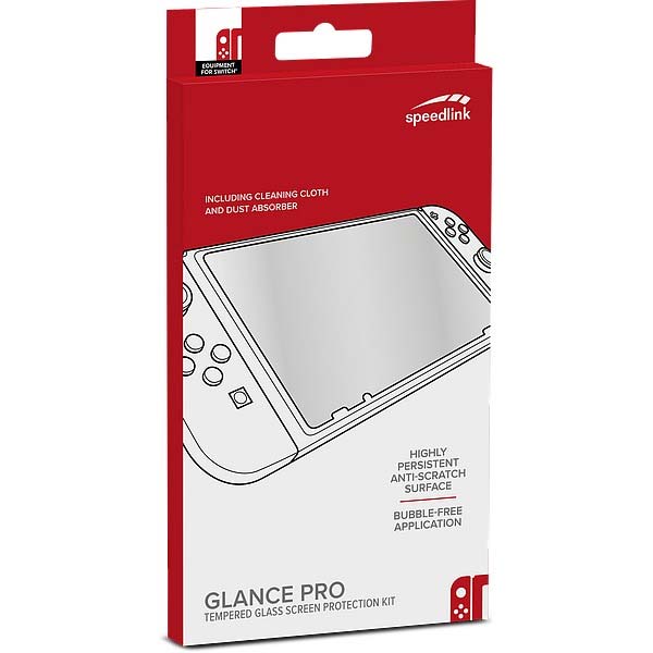 Ochranné sklo Speedlink Glance Pro Tempered Glass Protection Kit pro Nintendo Switch Ochranné sklo Speedlink Glance Pro Tempered Glass Protection Kit pro Nintendo Switch