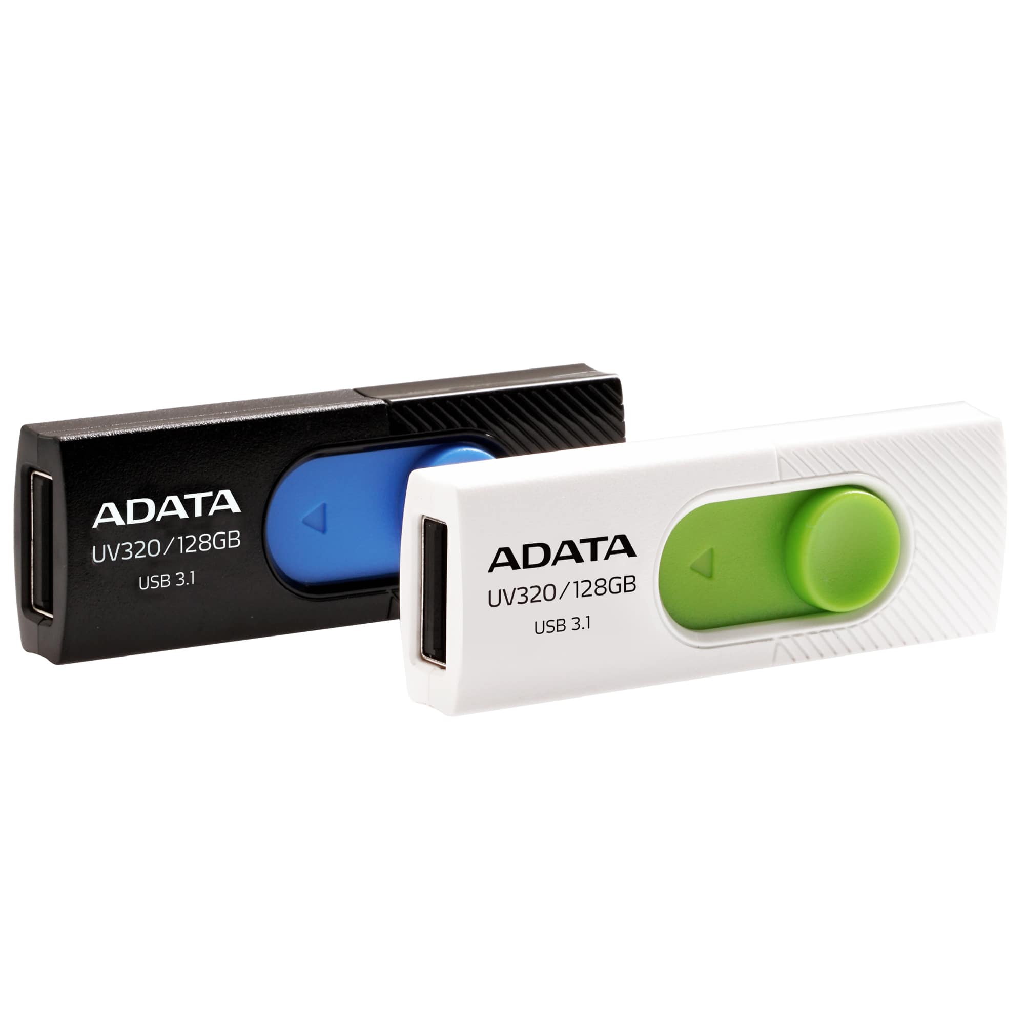 USB klíč A-DATA UV320, 128GB, USB 3.1-rychlost 80 MB/s, White (AUV320-128G-RWHGN)