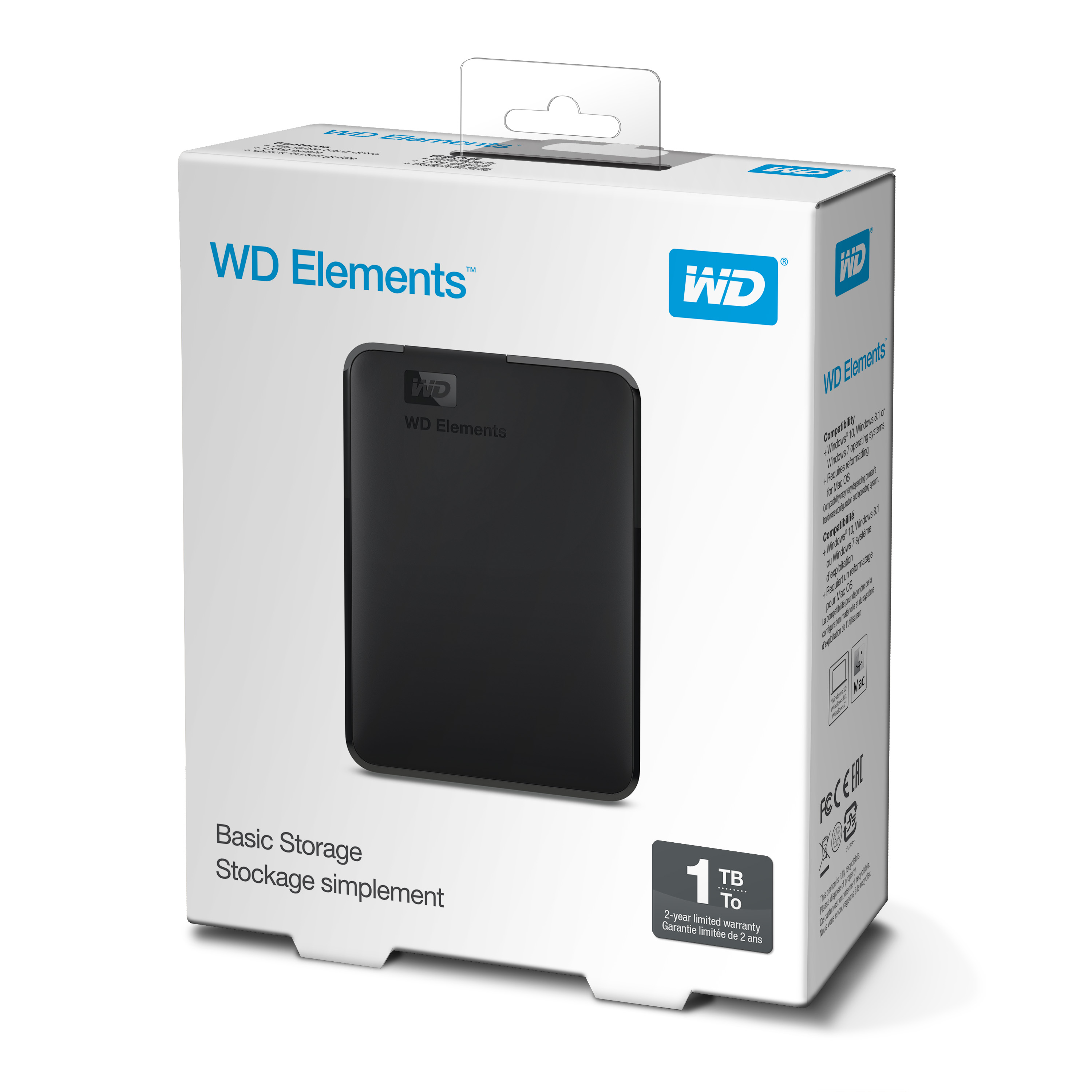 WD HDD Elements Portable, 1.5TB, USB 3.1