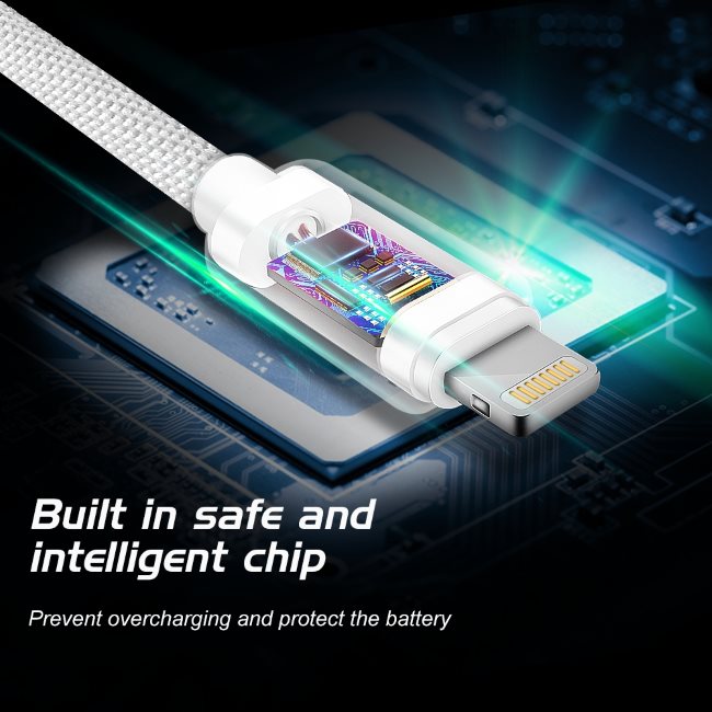 Datový kabel Swissten textilní s Lightning konektorem a podporou rychlonabíjení, Silver Datový kabel Swissten textilní s Lightning konektorem a podporou rychlonabíjení, Silver