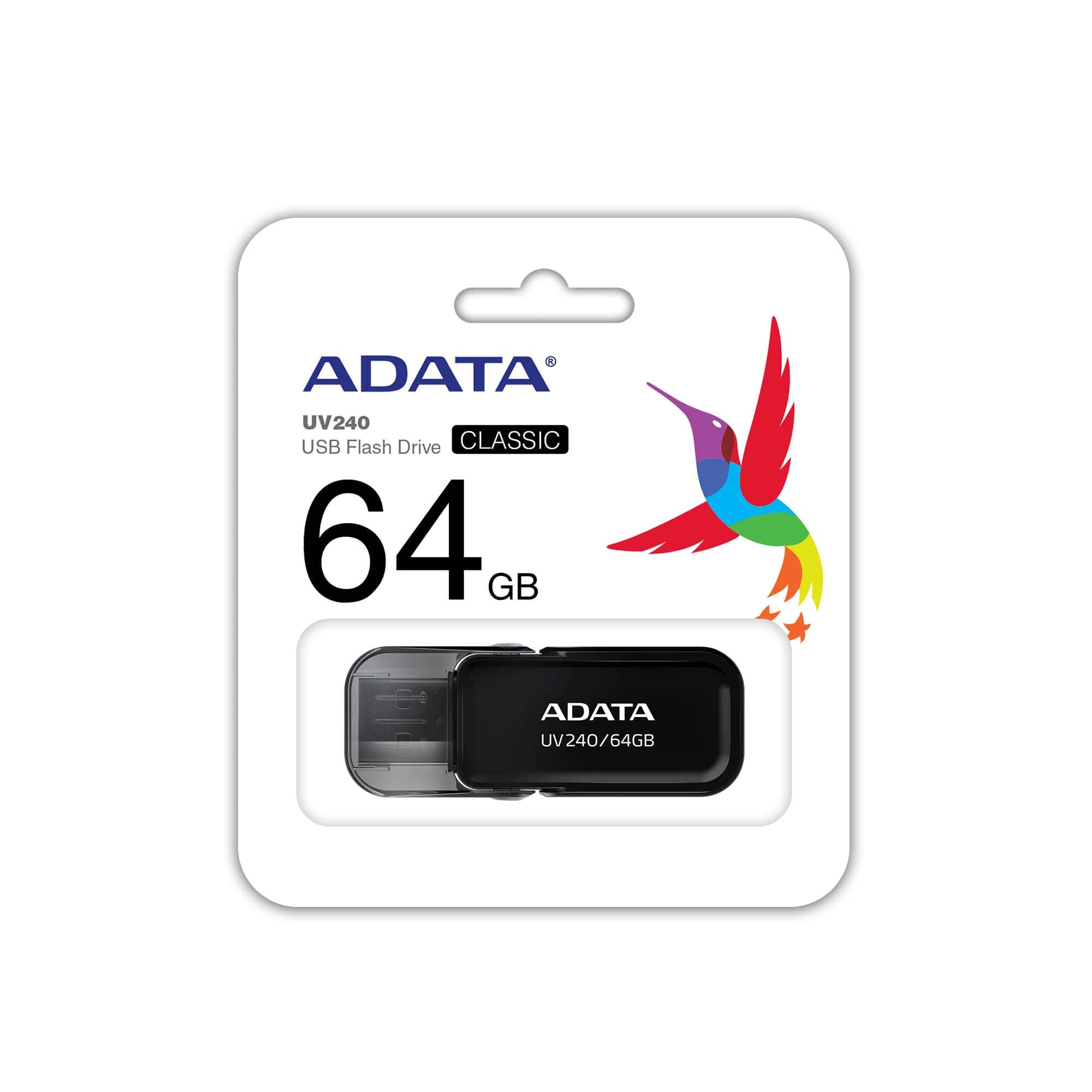 USB klíč A-DATA UV240, 32GB, Black (AUV240-32G-RBK)