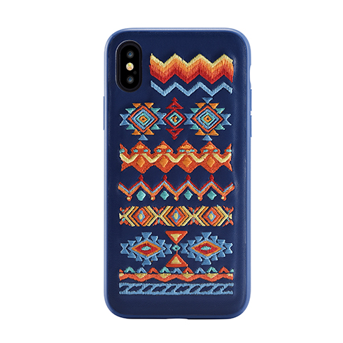 Devia kryt Flower Embroidery Case pro iPhone X/XS, bohemian