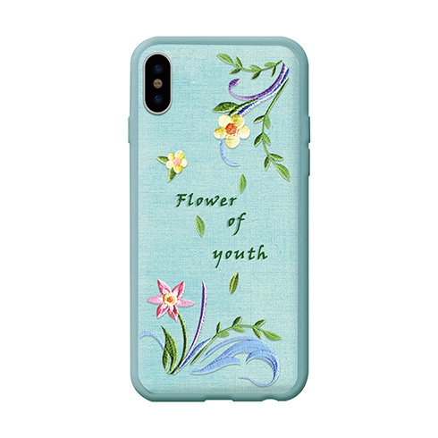 Devia kryt Flower Embroidery Case pro iPhone X/XS