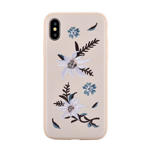 Devia kryt Flower Embroidery Case pro iPhone X/XS