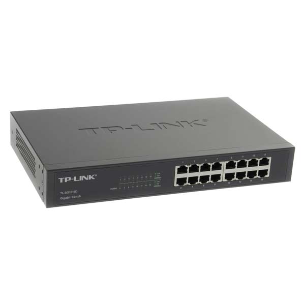 TP-Link TL-SG1016 16x Gigabit Rackmount Switch, black TP-Link TL-SG1016 16x Gigabit Rackmount Switch, black