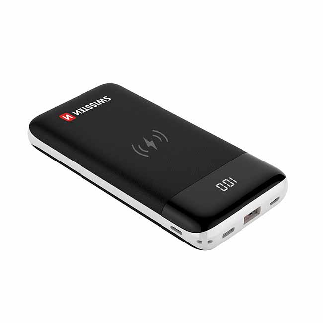 Powerbank Swissten All-In-One 10.000 mAh, černý