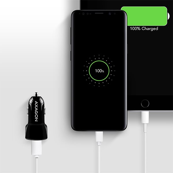 Autonabíječka AXAGON PWC-QC5 QuickCharge 3.0-31W, Black Autonabíječka AXAGON PWC-QC5 QuickCharge 3.0-31W, Black