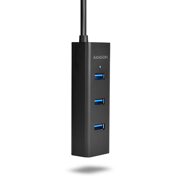 AXAGON HUE-S2BL 4x USB 3.0 hub s podporou rychlonabíjení