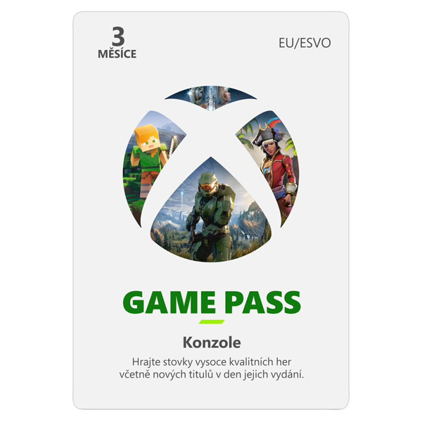 Xbox Game Pass 3 měsíční předplatné