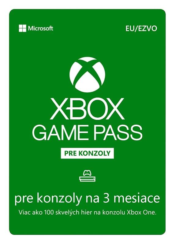 Xbox Game Pass 3 měsíční předplatné