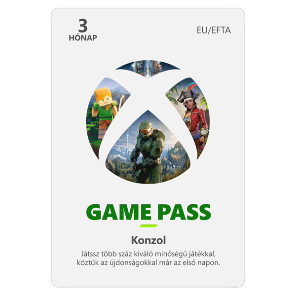 Xbox Game Pass 3 měsíční předplatné