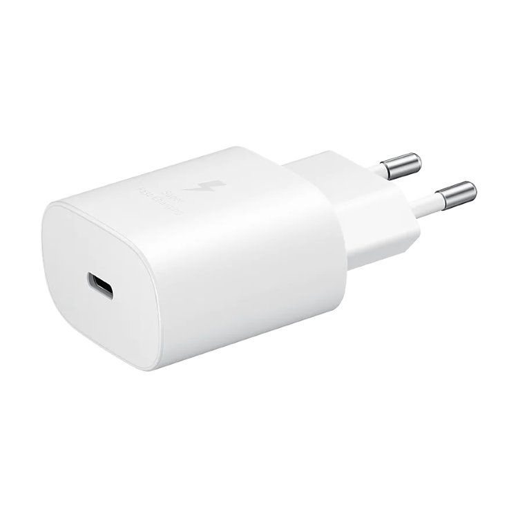 Rychlonabíječka Samsung 25W s USB-C kabelem, white