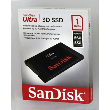 Sandisk SSD Ultra 3D, 1TB, SATA III 2.5"-rychlost 560/530 MB/s (SDSSDH3-1T00-G25) Sandisk SSD Ultra 3D, 1TB, SATA III 2.5"-rychlost 560/530 MB/s (SDSSDH3-1T00-G25)
