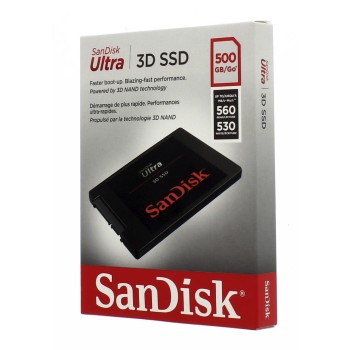 Sandisk SSD Ultra 3D, 500GB, SATA III 2.5"-rychlost 560/530 MB/s (SDSSDH3-500G-G25)