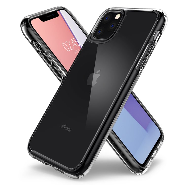 Pouzdro Spigen Crystal Hybrid pro Apple iPhone 11 Pro, Clear