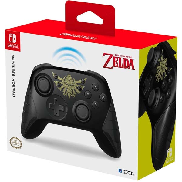 HORI Horipad bezdrátový nabíjecí ovladač pro konzole Nintendo Switch (Zelda Edition)