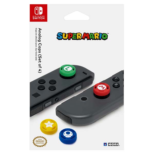 HORI Joy-Con gumové návleky na analogové páčky (Super Mario)