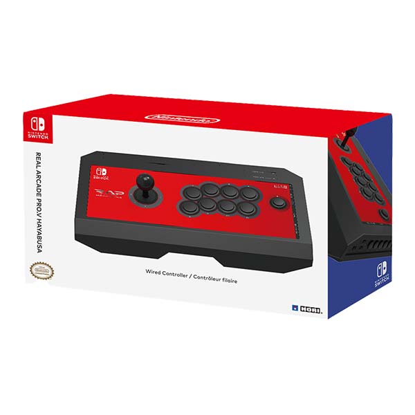 HORI Real Arcade Pro V Hayabusa pro konzole Nintendo Switch, červený