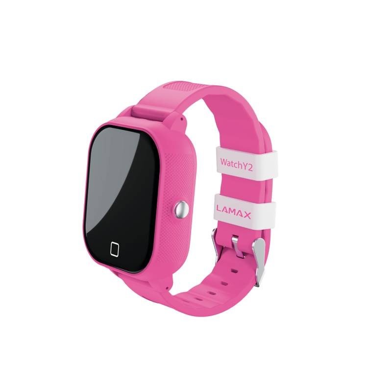 LAMAX WatchY2, Dětské smart hodinky s GPS, růžové