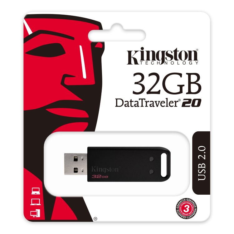 USB klíč Kingston DataTraveler 20, 32GB, USB 2.0 (DT20/32GB) USB klíč Kingston DataTraveler 20, 32GB, USB 2.0 (DT20/32GB)