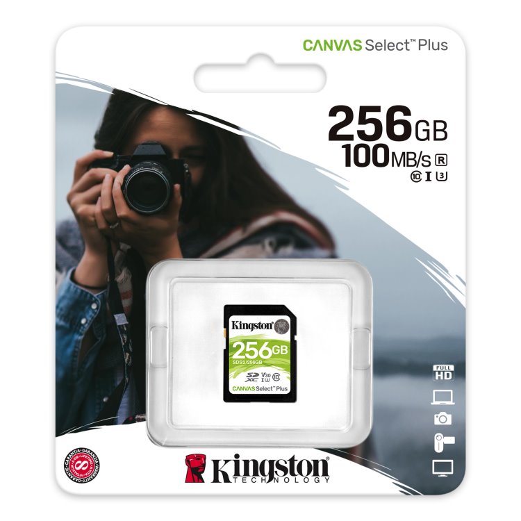 Kingston Canvas SeIect Plus Secure Digital SDXC UHS-I 256GB |
