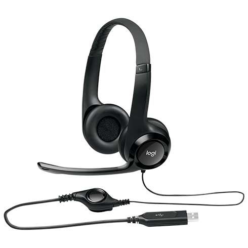 Logitech H390 - USB stereo headset - čierne Logitech H390 - USB stereo headset - čierne