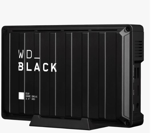 WD HDD Black D10 Game Drive, 8TB, 3,5" WD HDD Black D10 Game Drive, 8TB, 3,5"