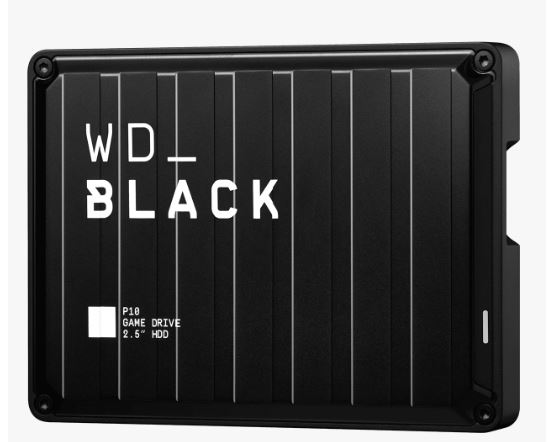 WD HDD Black P10 Game Drive, 4TB, 2,5"