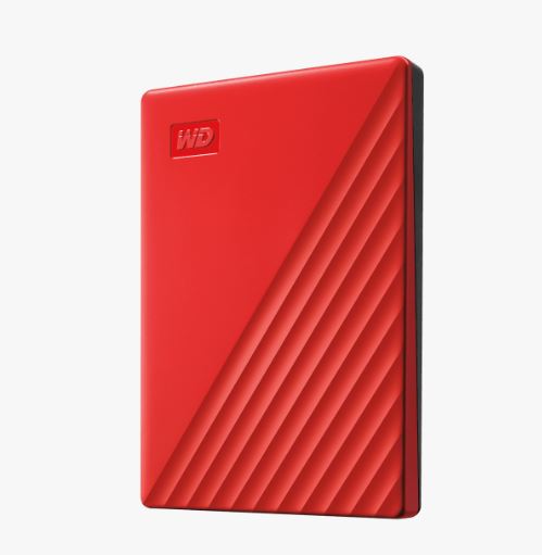 WD HDD My Passport, 2TB, USB 3.0, Red