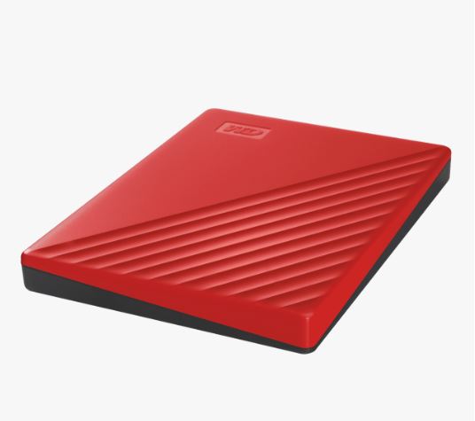 WD HDD My Passport, 2TB, USB 3.0, Red