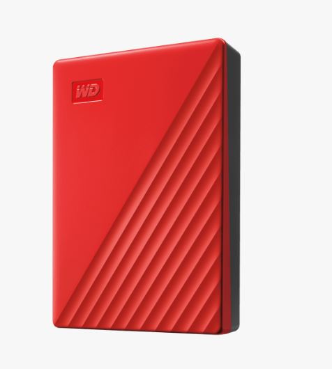 WD HDD My Passport, 4TB, USB 3.0, Red