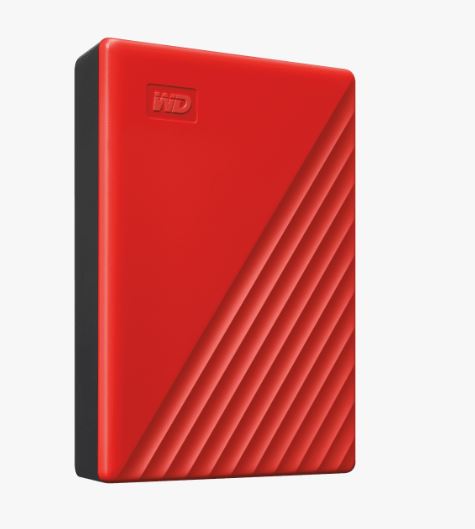 WD HDD My Passport, 4TB, USB 3.0, Red