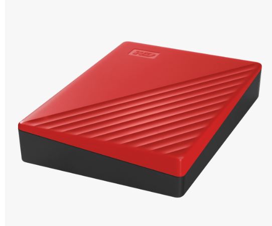 WD HDD My Passport, 4TB, USB 3.0, Red