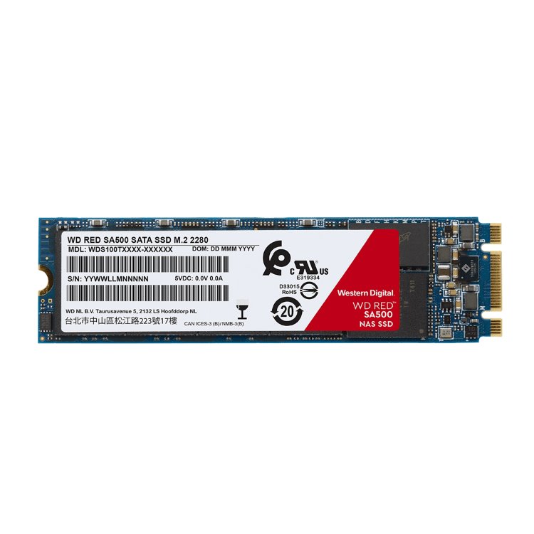WD SSD SA500 NAS Red, 1TB, M.2 2281 WD SSD SA500 NAS Red, 1TB, M.2 2281