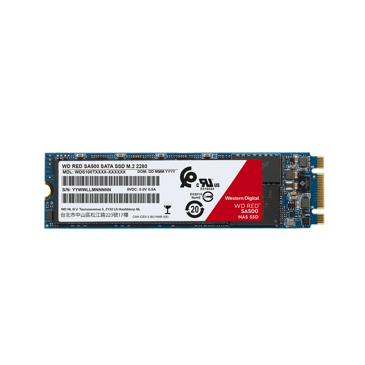 WD SSD SA500 NAS Red, 1TB, M.2 2281 WD SSD SA500 NAS Red, 1TB, M.2 2281